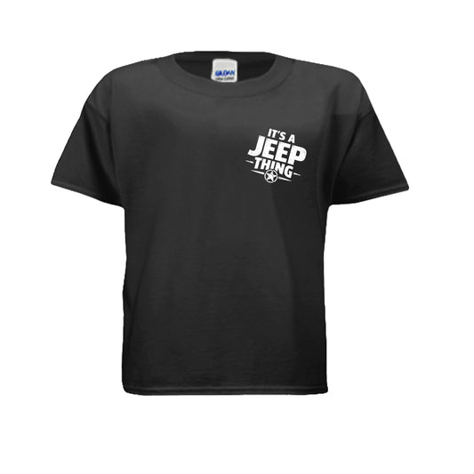 Black Jeep Kids Shirt-Joyful Ducks-offroad-duckduckjeep-wrangler-gladiator-3d-jeep duck-custom duck-Jeep
