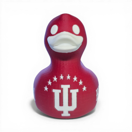 Indiana Hoosiers Duck-Joyful Ducks-offroad-duckduckjeep-wrangler-gladiator-3d-jeep duck-custom duck-Jeep