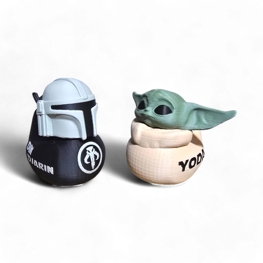 Mandalorian & Grogu (Baby Yoda) Duck Bundle-Joyful Ducks-offroad-duckduckjeep-wrangler-gladiator-3d-jeep duck-custom duck-Jeep