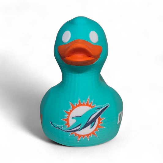 Miami Dolphins Duck-Joyful Ducks-offroad-duckduckjeep-wrangler-gladiator-3d-jeep duck-custom duck-Jeep