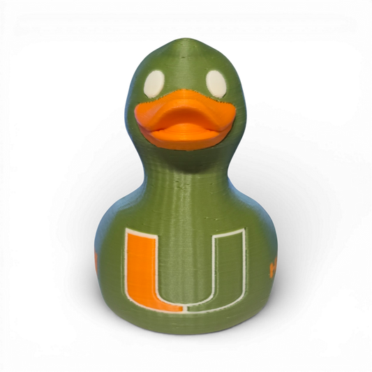 Miami Hurricanes Duck-Joyful Ducks-offroad-duckduckjeep-wrangler-gladiator-3d-jeep duck-custom duck-Jeep