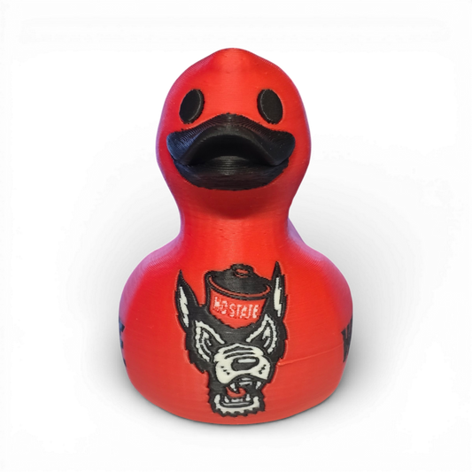 NC State Wolfpack Duck-Joyful Ducks-offroad-duckduckjeep-wrangler-gladiator-3d-jeep duck-custom duck-Jeep
