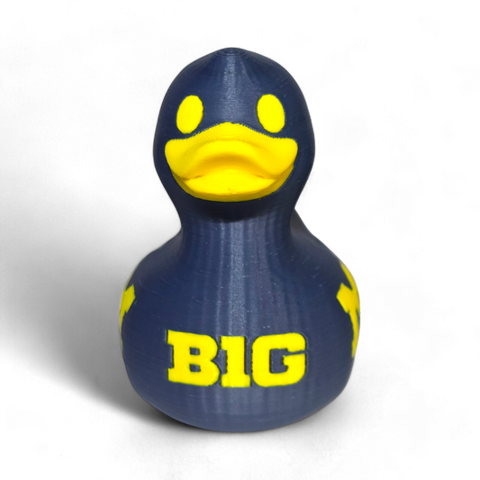University Of Michigan Wolverines Duck-Joyful Ducks-offroad-duckduckjeep-wrangler-gladiator-3d-jeep duck-custom duck-Jeep