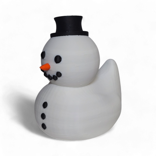 Snowman Duck – 3D Printed Christmas Dashboard Duck | Holiday Jeep Gift