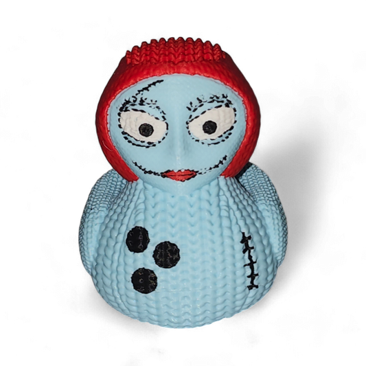 Sally Skellington Duck – Patchwork Holiday Jeep Duck | 3D Printed Collectible | Handmade by Joyful Ducks