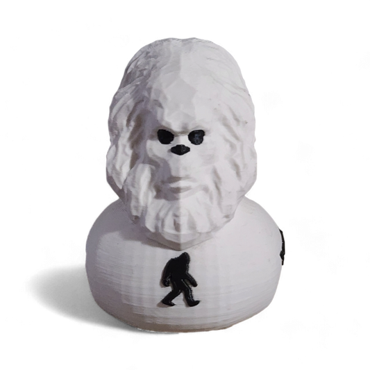 Yeti Duck – 3D Printed Collectible Rubber Duck Figurine | Mythical Cryptid Toy