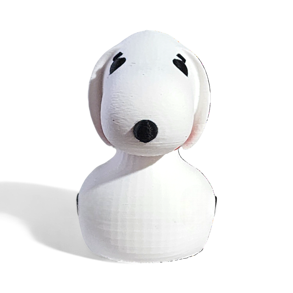 Cartoon Beagle Dog Duck – 3D Printed Collectible Duck Figurine