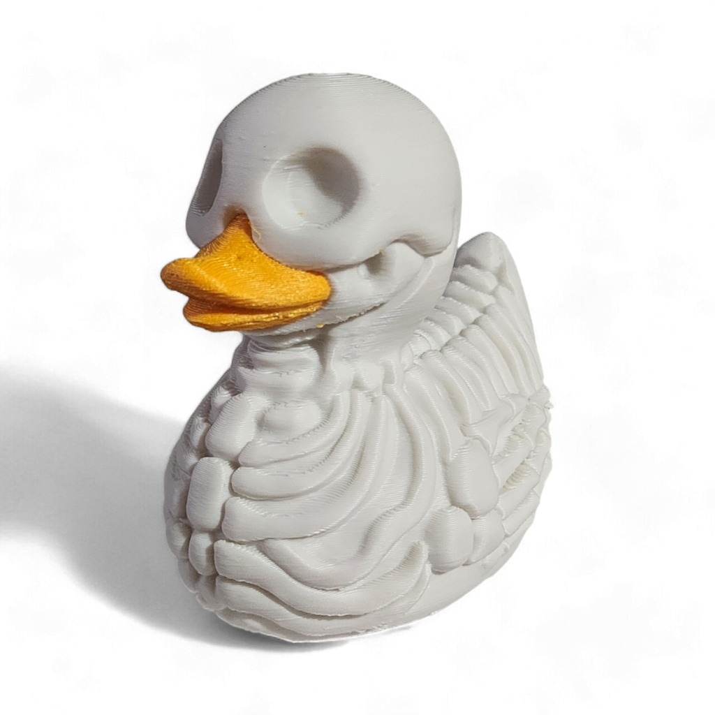Skeleton Duck – 3D Printed Halloween Bone Collectible Figurine