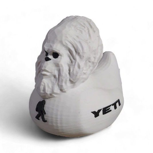 Yeti Duck – 3D Printed Collectible Rubber Duck Figurine | Mythical Cryptid Toy