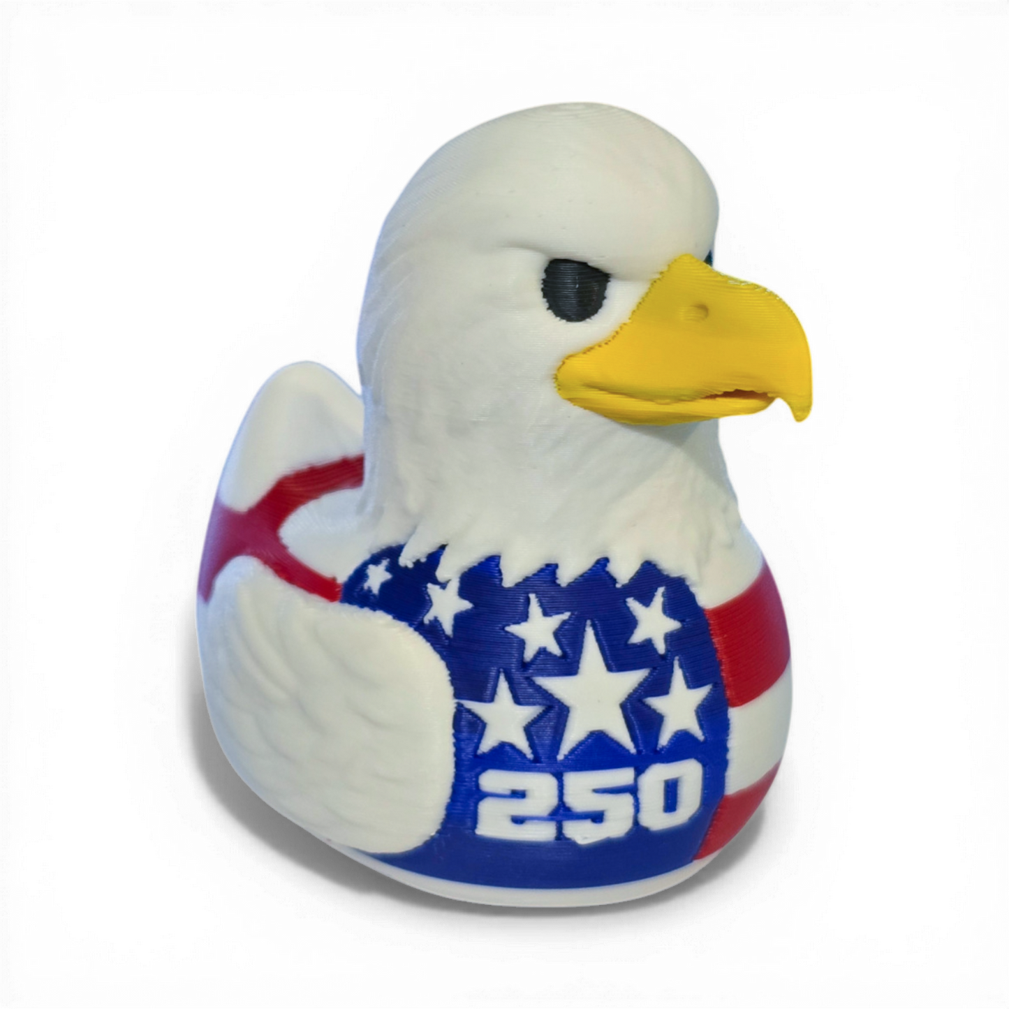 America 250th Anniversary Bald Eagle-Joyful Ducks-offroad-duckduckjeep-wrangler-gladiator-3d-jeep duck-custom duck-Jeep