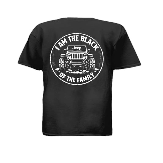 Black Jeep Kids Shirt-Joyful Ducks-offroad-duckduckjeep-wrangler-gladiator-3d-jeep duck-custom duck-Jeep