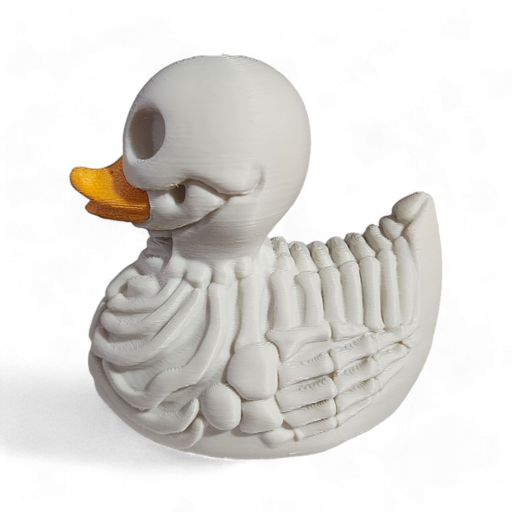 Skeleton Duck – 3D Printed Halloween Bone Collectible Figurine
