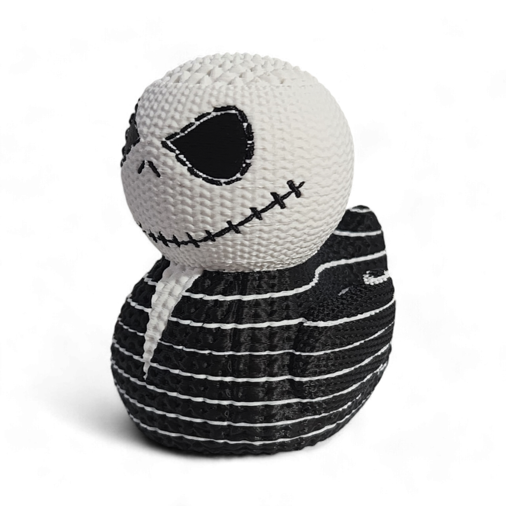 Spooky Skeleton Duck – 3D Printed Halloween Collectible Figurine