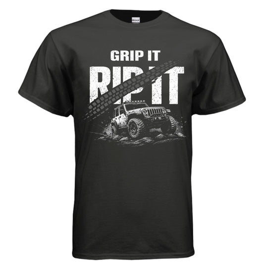 Grip It Rip It Shirt-Joyful Ducks-offroad-duckduckjeep-wrangler-gladiator-3d-jeep duck-custom duck-Jeep