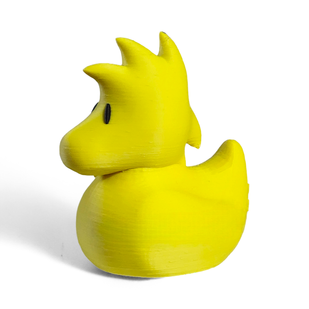 Yellow Cartoon Duck – 3D Printed Collectible Figurine
