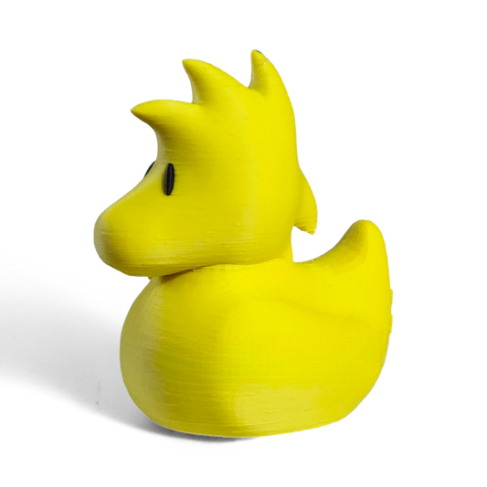 Yellow Cartoon Duck – 3D Printed Collectible Figurine