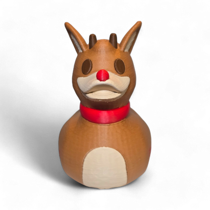 Rudolph Duck – 3D Printed Reindeer Christmas Duck | Holiday Jeep Gift