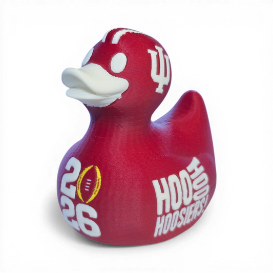 Indiana Hoosiers Championship Duck-Joyful Ducks-offroad-duckduckjeep-wrangler-gladiator-3d-jeep duck-custom duck-Jeep