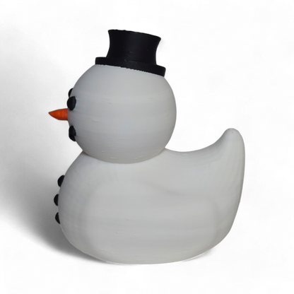Snowman Duck – 3D Printed Christmas Dashboard Duck | Holiday Jeep Gift