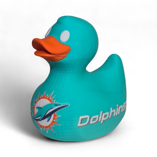 Miami Dolphins Duck-Joyful Ducks-offroad-duckduckjeep-wrangler-gladiator-3d-jeep duck-custom duck-Jeep