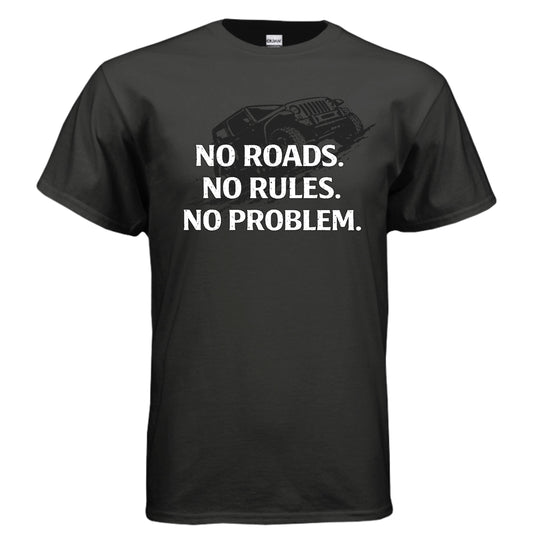 No Roads No Rules No Problem Shirt-Joyful Ducks-offroad-duckduckjeep-wrangler-gladiator-3d-jeep duck-custom duck-Jeep