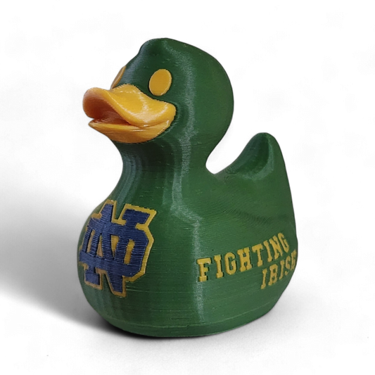 Notre Dame Fighting Irish Duck-Joyful Ducks-offroad-duckduckjeep-wrangler-gladiator-3d-jeep duck-custom duck-Jeep