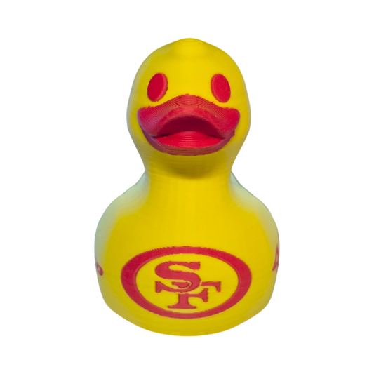 San Francisco 49ers Duck-Joyful Ducks-offroad-duckduckjeep-wrangler-gladiator-3d-jeep duck-custom duck-Jeep
