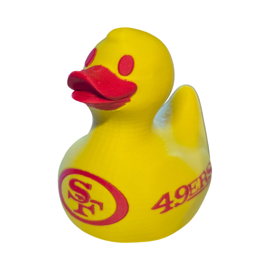San Francisco 49ers Duck-Joyful Ducks-offroad-duckduckjeep-wrangler-gladiator-3d-jeep duck-custom duck-Jeep