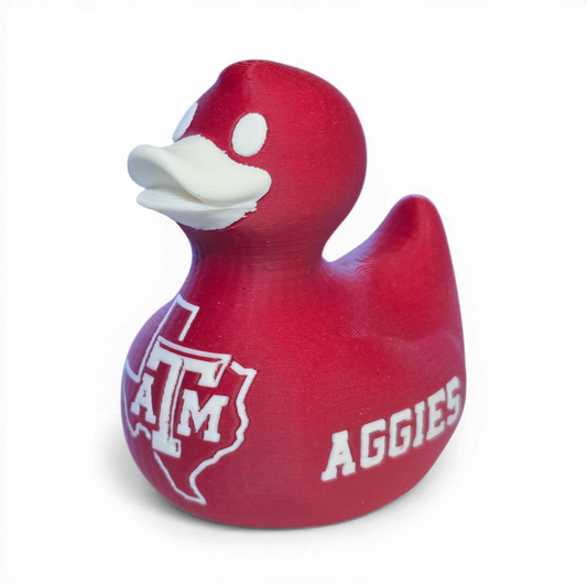 Texas A&M Aggies Duck-Joyful Ducks-offroad-duckduckjeep-wrangler-gladiator-3d-jeep duck-custom duck-Jeep