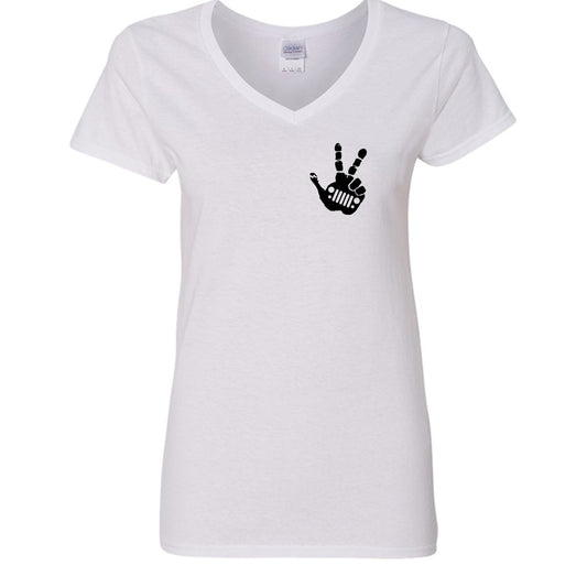 Wave Shirt - Ladies-Joyful Ducks-offroad-duckduckjeep-wrangler-gladiator-3d-jeep duck-custom duck-Jeep