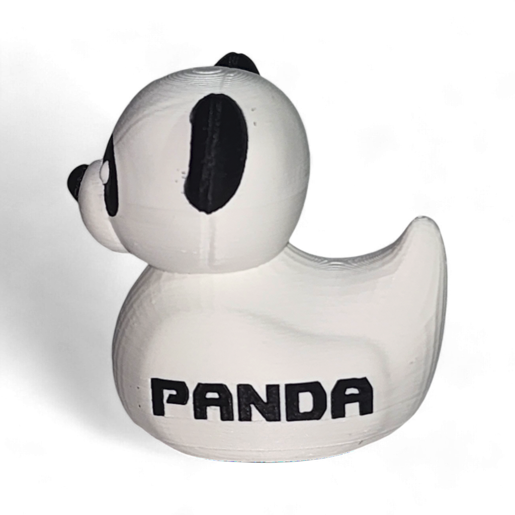 Panda Duck – 3D Printed Dashboard Duck | Cute Animal Jeep Gift