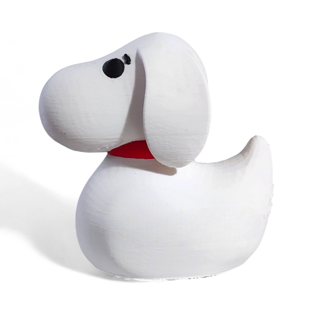 Cartoon Beagle Dog Duck – 3D Printed Collectible Duck Figurine