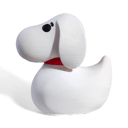 Cartoon Beagle Dog Duck – 3D Printed Collectible Duck Figurine