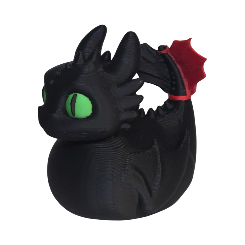 Night Fury Duck – 3D Printed Collectible