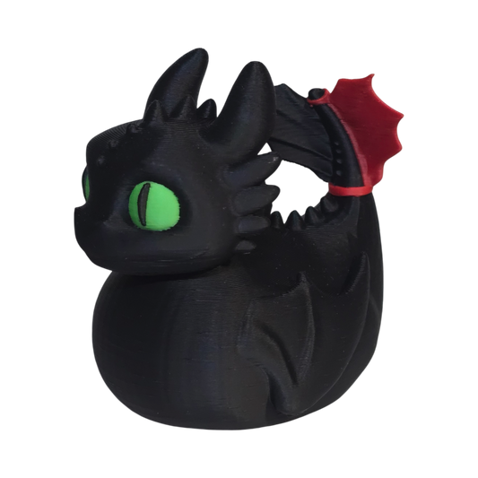 Night Fury Duck – 3D Printed Collectible
