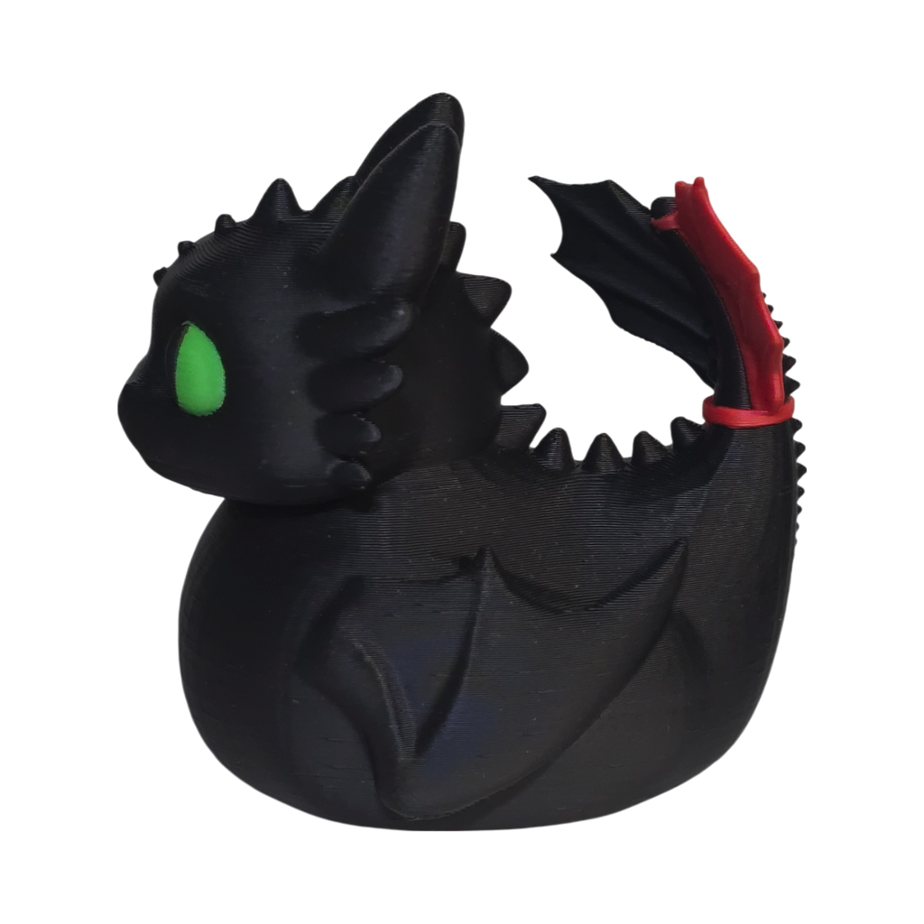 Night Fury Duck – 3D Printed Collectible