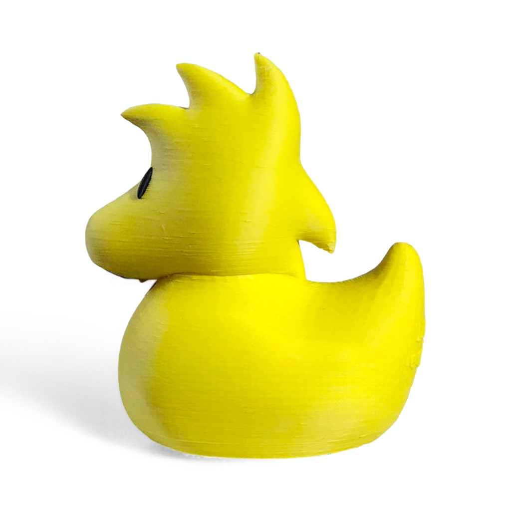 Yellow Cartoon Duck – 3D Printed Collectible Figurine