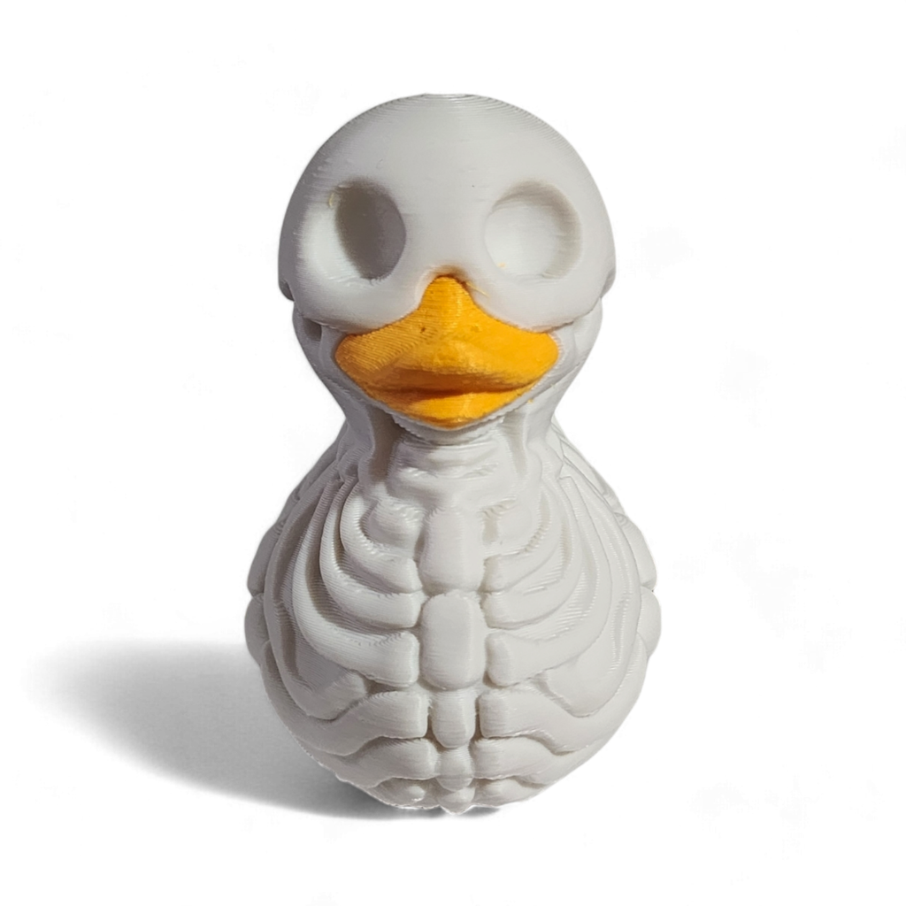 Skeleton Duck – 3D Printed Halloween Bone Collectible Figurine
