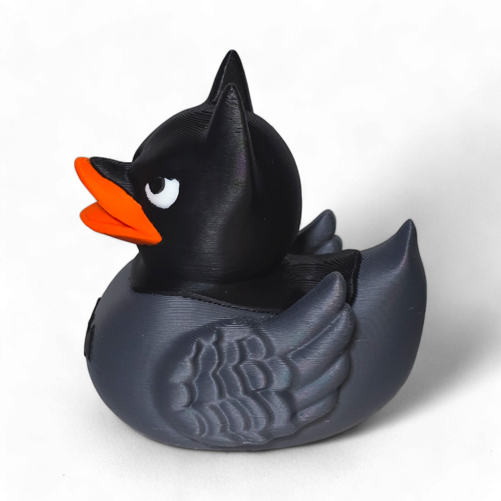 Dark Knight Duck – 3D Printed Superhero Collectible Figurine